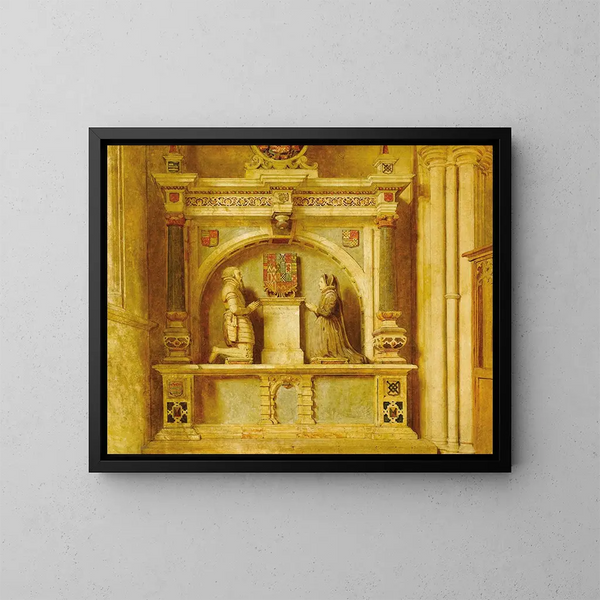 La salle de Haddon Hall - John Faed — gerahmtes Bild an der Wand
