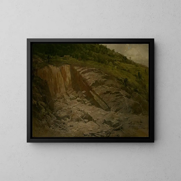 Eine aufgegebene Karriere - John Ferguson Weir — gerahmtes Bild an der Wand