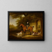Ein brauner Jagd-Pferd, geritten von Robert Day - John Ferneley — gerahmtes Bild an der Wand
