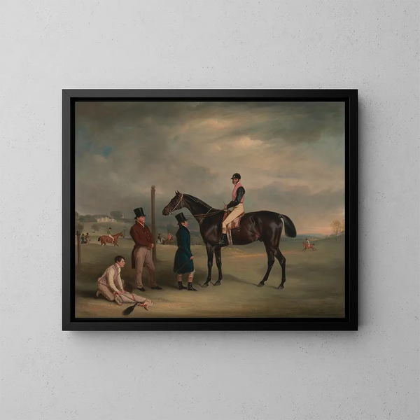 Euxton mit John White in Heaton Park - John Ferneley — gerahmtes Bild an der Wand