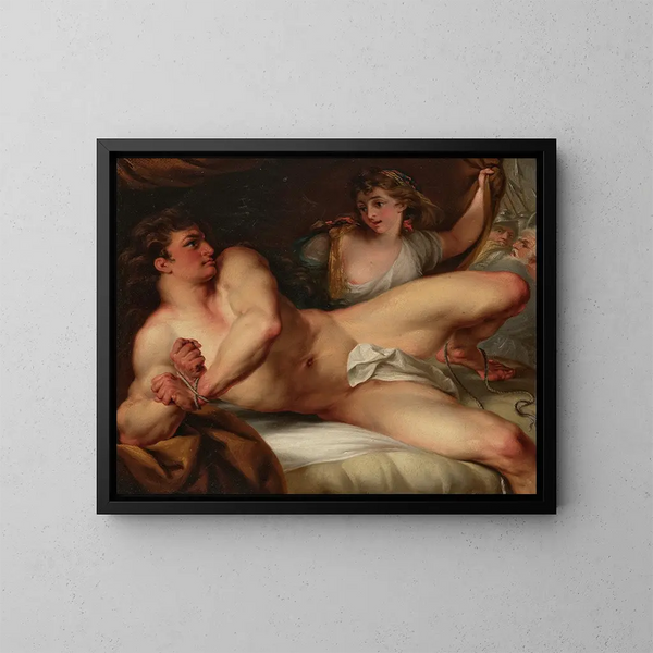 Samson brisant ses liens - John Francis Rigaud — gerahmtes Bild an der Wand