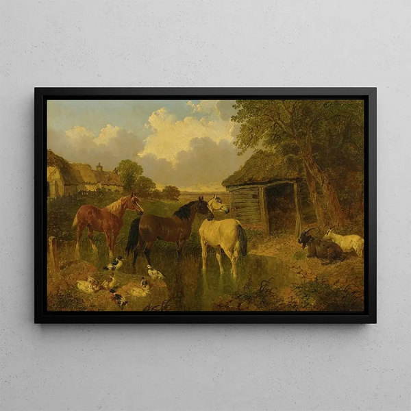 John Frederick Herring Jr - A Farmyard.webp