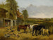 Eine friedliche Farm - John Frederick Herring Jr. — Ansicht des Kunstwerks
