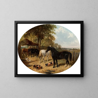 John Frederick Herring Jr - In the farmyard.webp