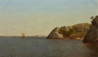 John Frederick Kensett - Newport Rhode Island Beacon Rock.webp