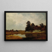 Oktober in den Sümpfen - John Frederick Kensett — gerahmtes Bild an der Wand