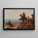 Ansicht vom Felsen aus Midi am Ufer - John Frederick Kensett — gerahmtes Bild an der Wand