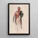 Ein Beduine - John Frederick Lewis — gerahmtes Bild an der Wand