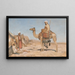 Ein Beduinenlager oder Arabische Beduinen - John Frederick Lewis — gerahmtes Bild an der Wand
