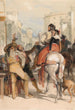 Straßenszene in Granada am Tag der Stierkampfarena - John Frederick Lewis — Ansicht des Kunstwerks