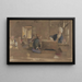 Arabische Schule - John Frederick Lewis — gerahmtes Bild an der Wand
