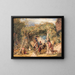 Figuren und Tiere in einem Weinberg - John Frederick Lewis — gerahmtes Bild an der Wand