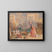 Verkäufer von Früchten auf einem venezianischen Kanal - John Frederick Lewis — gerahmtes Bild an der Wand