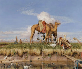 John Frederick Lewis - On the Banks of the Nile Upper Egypt.webp