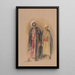 Cheikh Hussein von Gebel Tor und seinem Sohn - John Frederick Lewis — gerahmtes Bild an der Wand
