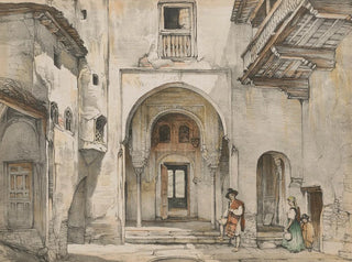 Skizzen und Zeichnungen der Alhambra in London - John Frederick Lewis — Ansicht des Kunstwerks