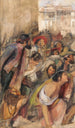 Studie für die Verkündung von Don Carlos - John Frederick Lewis — Ansicht des Kunstwerks