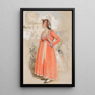 John Frederick Lewis - Study Of A Young Neapolitan Woman In Rome.webp