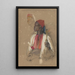 Studie für den Pfeifenhalter - John Frederick Lewis — gerahmtes Bild an der Wand
