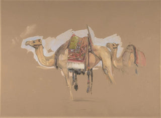 Zwei Kamele - John Frederick Lewis — Ansicht des Kunstwerks