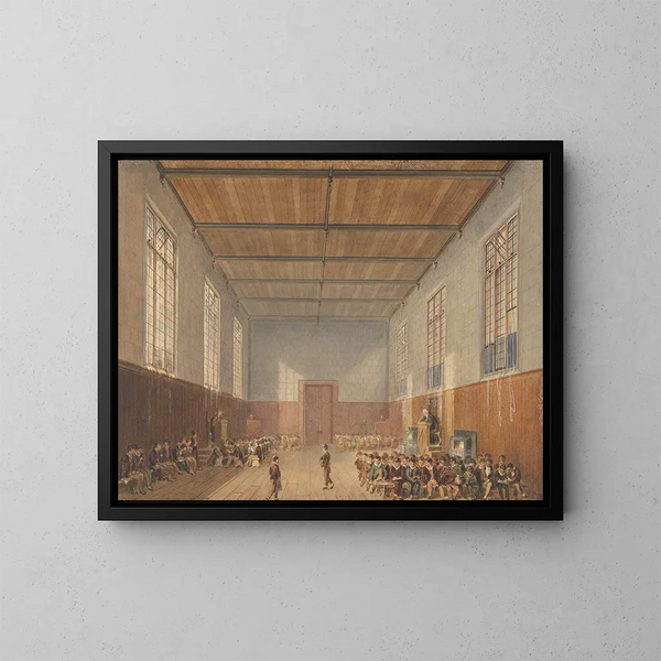 Das Schulhaus des Rugby-Club - John Gendall — gerahmtes Bild an der Wand