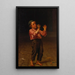 Une prise assurée - John George Brown — gerahmtes Bild an der Wand