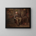 Konstrukteur von Booten - John George Brown — gerahmtes Bild an der Wand