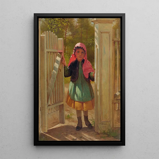John George Brown - Girl At The Doorway.webp