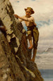 Große Risiken für kleine Gewinne - John George Brown — Ansicht des Kunstwerks