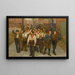 Notre bande - John George Brown — gerahmtes Bild an der Wand