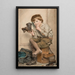 Ausverkauft - John George Brown — gerahmtes Bild an der Wand