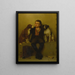 Die Rivalen - John George Brown — gerahmtes Bild an der Wand