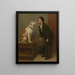 Wen liebst du - John George Brown — gerahmtes Bild an der Wand