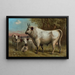 Rinderherde von Chillingham - John George Wood — gerahmtes Bild an der Wand