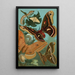 Seidenstoff und Schmetterlinge - John George Wood — gerahmtes Bild an der Wand