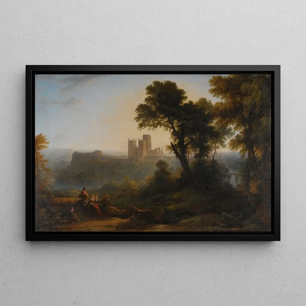 Kathedral von Durham - John Glover — gerahmtes Bild an der Wand