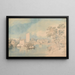 Die Tamise in Isleworth - John Glover — gerahmtes Bild an der Wand