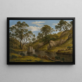 John Glover - The bath of Diana Van Diemens Land.webp