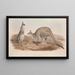 Eine Monographie der Macropodidae oder Familie der Kängurus Pl01 - John Gould — gerahmtes Bild an der Wand
