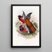 Trogon de Diard - John Gould — gerahmtes Bild an der Wand