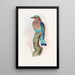 Rollier indien - John Gould — gerahmtes Bild an der Wand