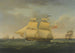 Die verschneite Tamise in zwei Positionen vor der Küste von Harwich - John Harwood — Ansicht des Kunstwerks
