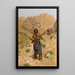 Indien der Ebenen mit Gewehr - John Hauser — gerahmtes Bild an der Wand