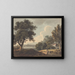 Landschaft mit weitem Blick auf London - John Henry Campbell — gerahmtes Bild an der Wand