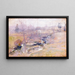 Ende des Winters - John Henry Twachtman — gerahmtes Bild an der Wand