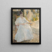 Figur in der Frau des Künstlers Sunlight - John Henry Twachtman — gerahmtes Bild an der Wand