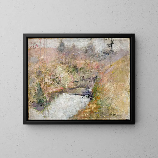 Bassin de ciguë - John Henry Twachtman — gerahmtes Bild an der Wand