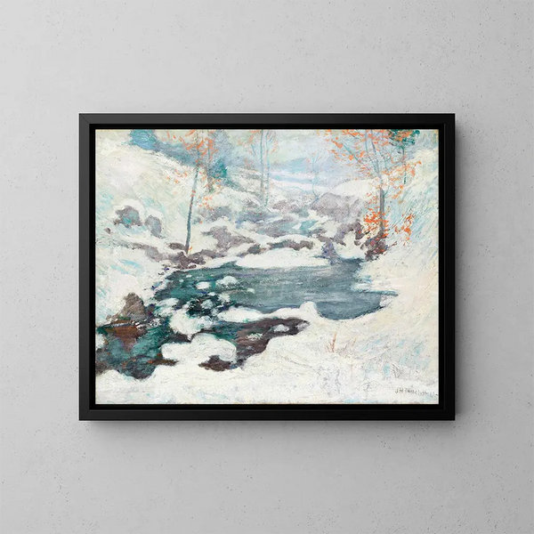 Enclavé par la glace - John Henry Twachtman — gerahmtes Bild an der Wand