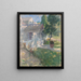 Mein Haus - John Henry Twachtman — gerahmtes Bild an der Wand