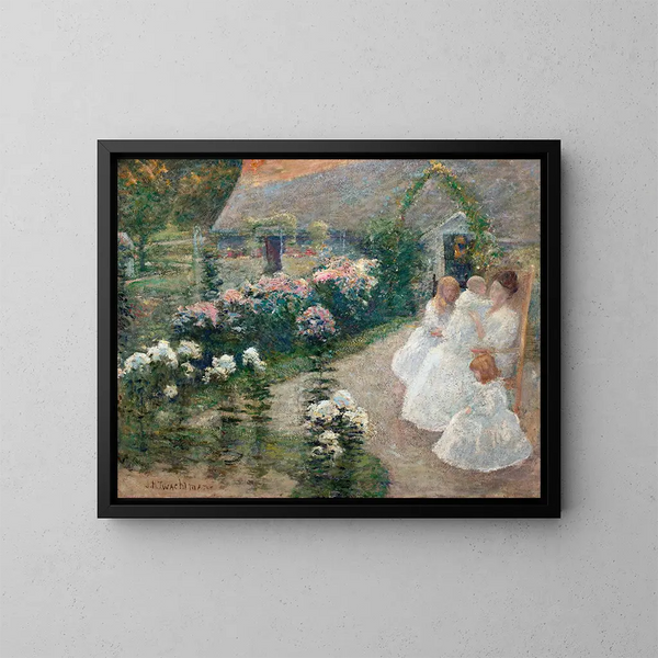 auf der Terrasse - John Henry Twachtman — gerahmtes Bild an der Wand
